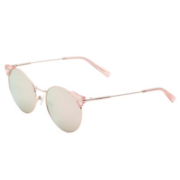 DIFF Shine On Sunglasses Rose Gold Frame Cherry Blossom Mirror Lens NEW main image 4